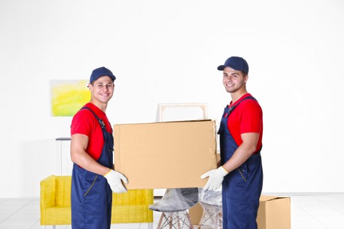 House removal team preparing furniture for a Northolt home move