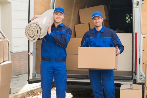 Commercial moving team planning a Northolt business relocation