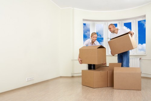 House movers managing flat access in Northolt