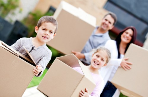 Removal van prepared for a Northolt property relocation