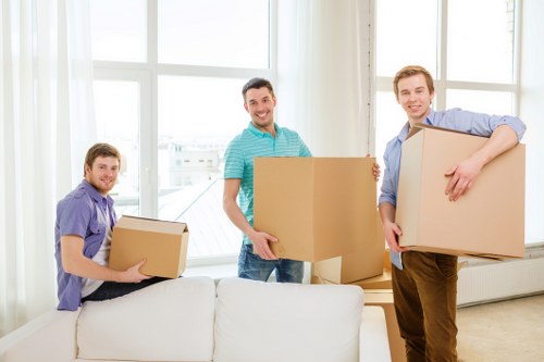 Securing items inside a moving van